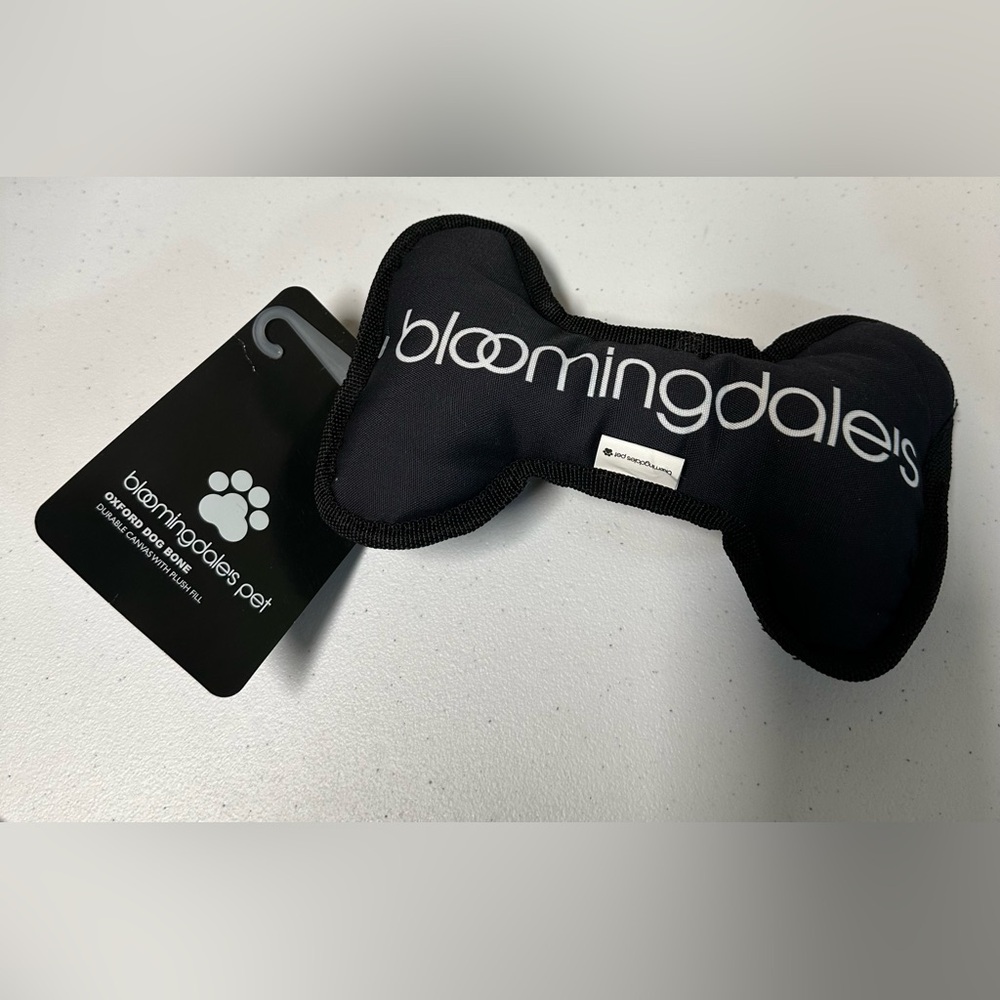 Bloomingdale's Pet Logoed Stuffed Bone Dog Toy - 150th
Anniversary Exclusive NWT